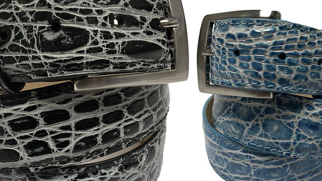 Handpainted caiman belts, now available!