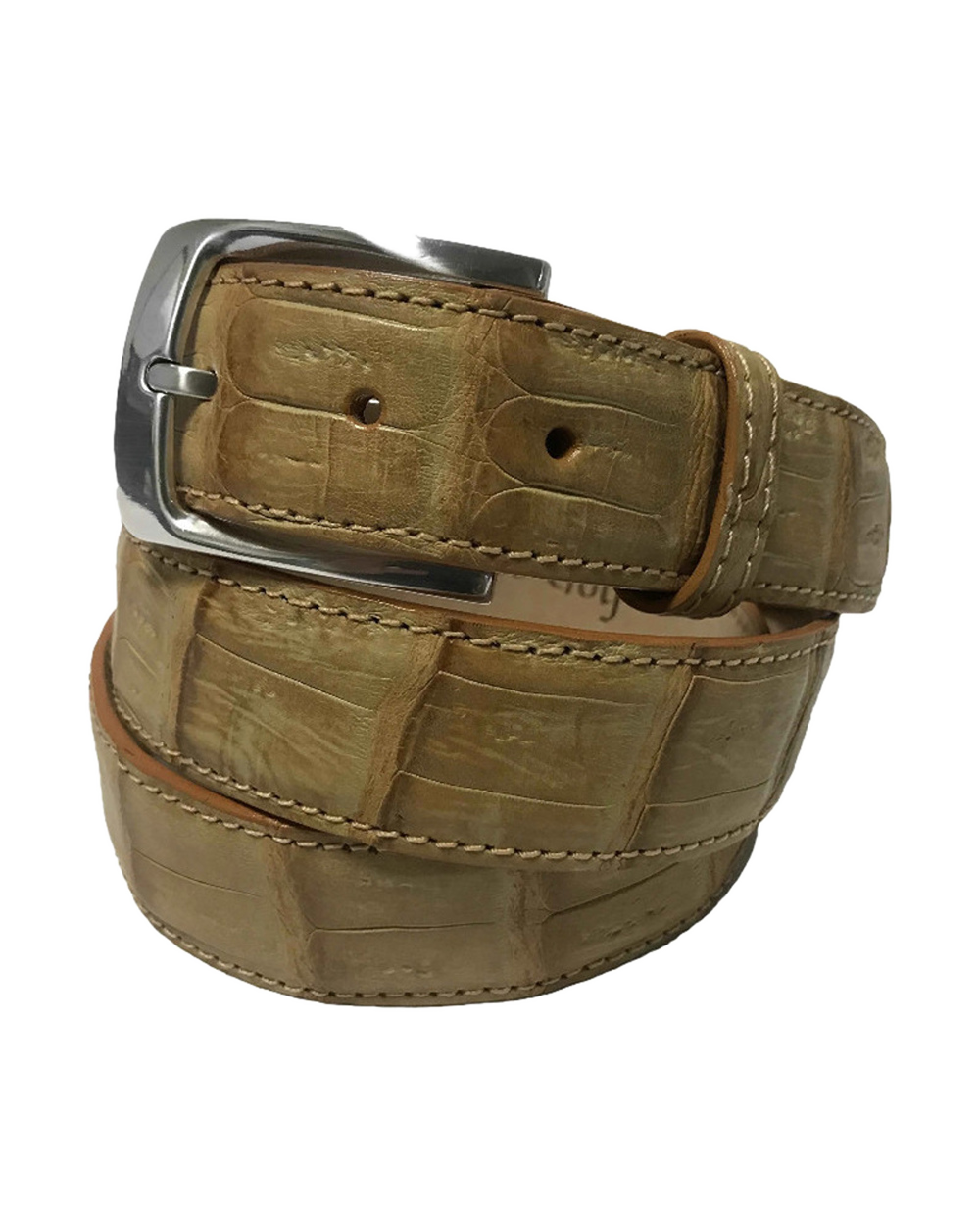 Caiman Skin Belt Sand Classic