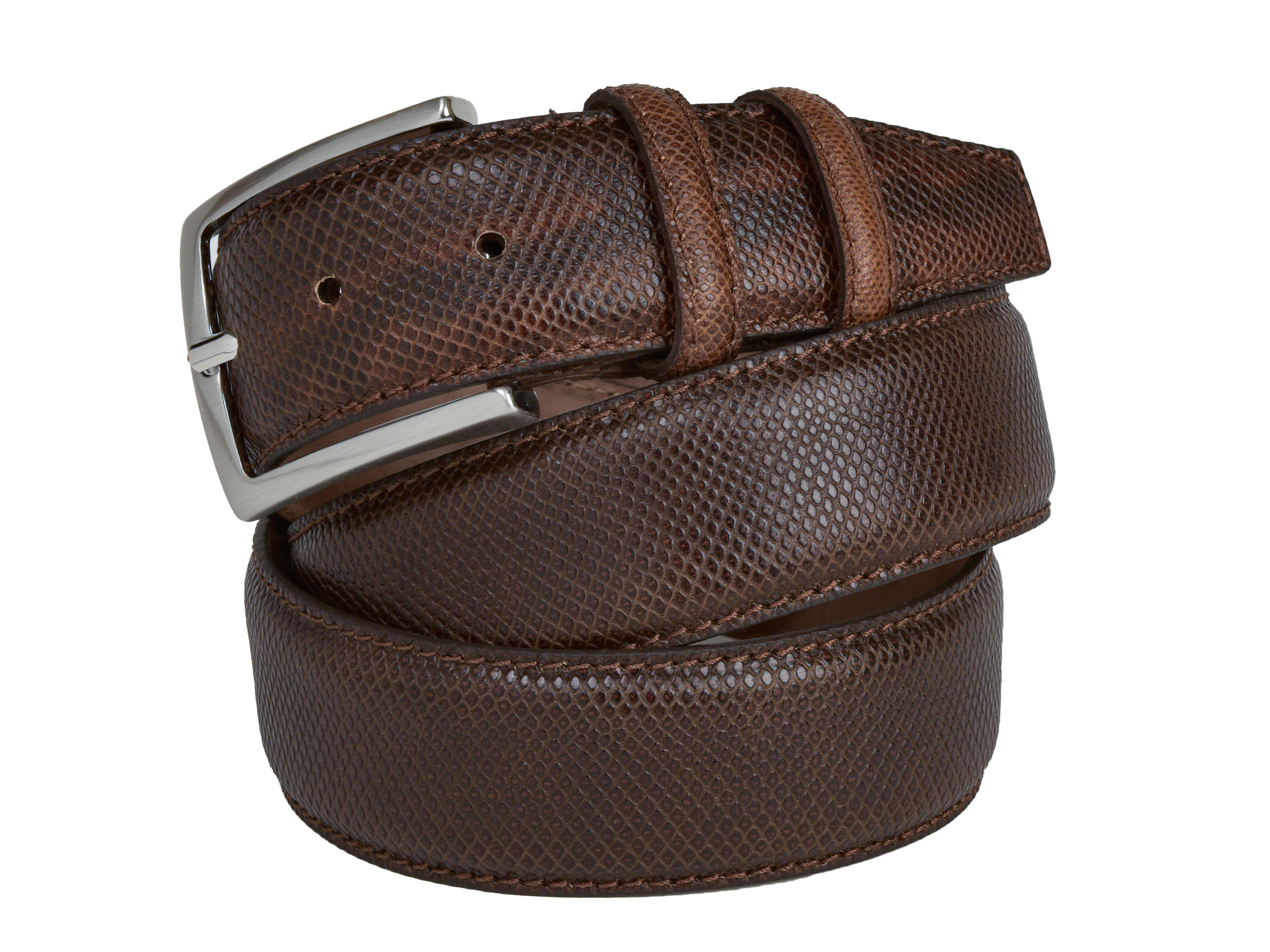 Limited Edition Python Skin Belt Brown