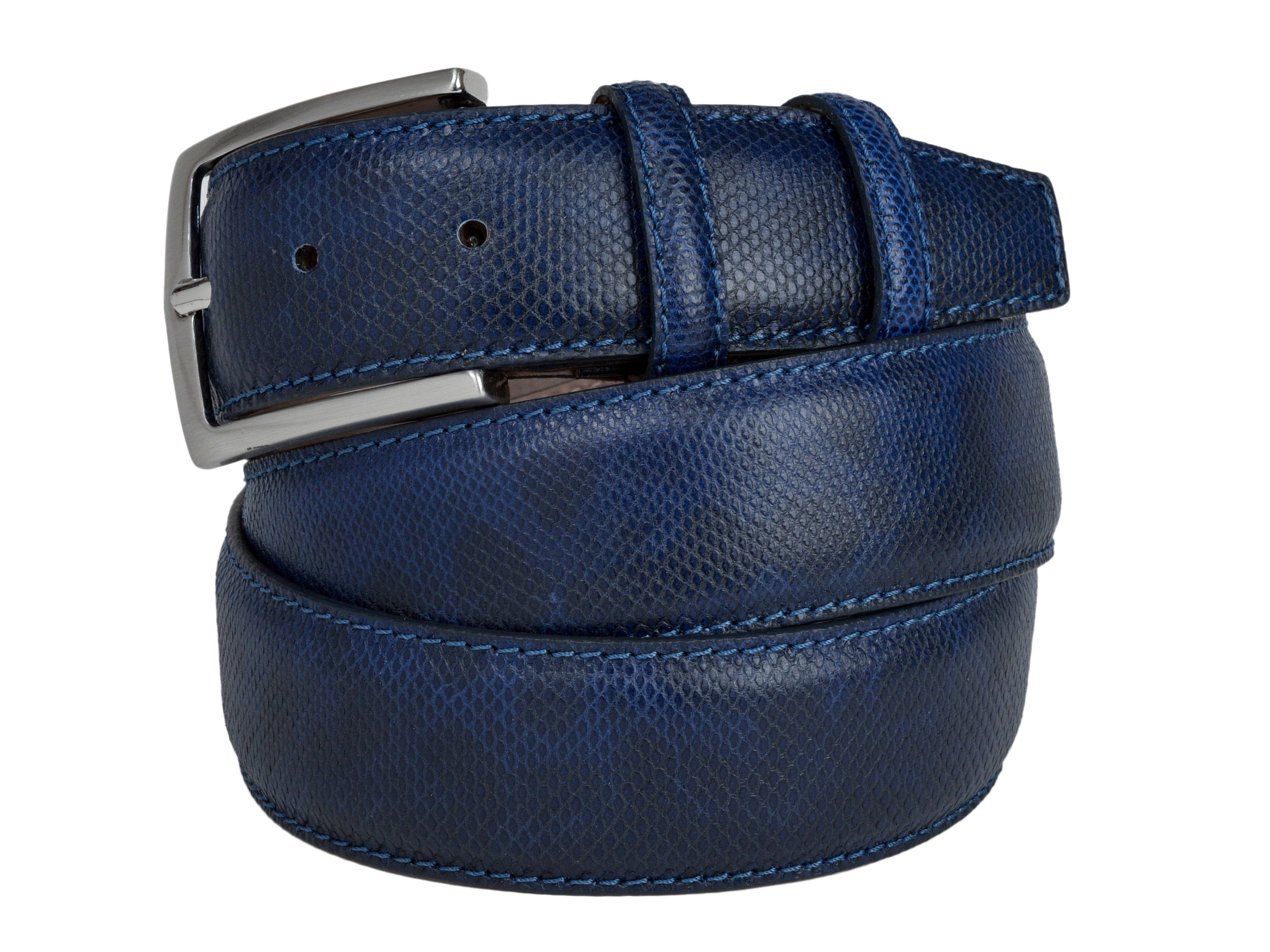Limited Edition Python Skin Belt Blue