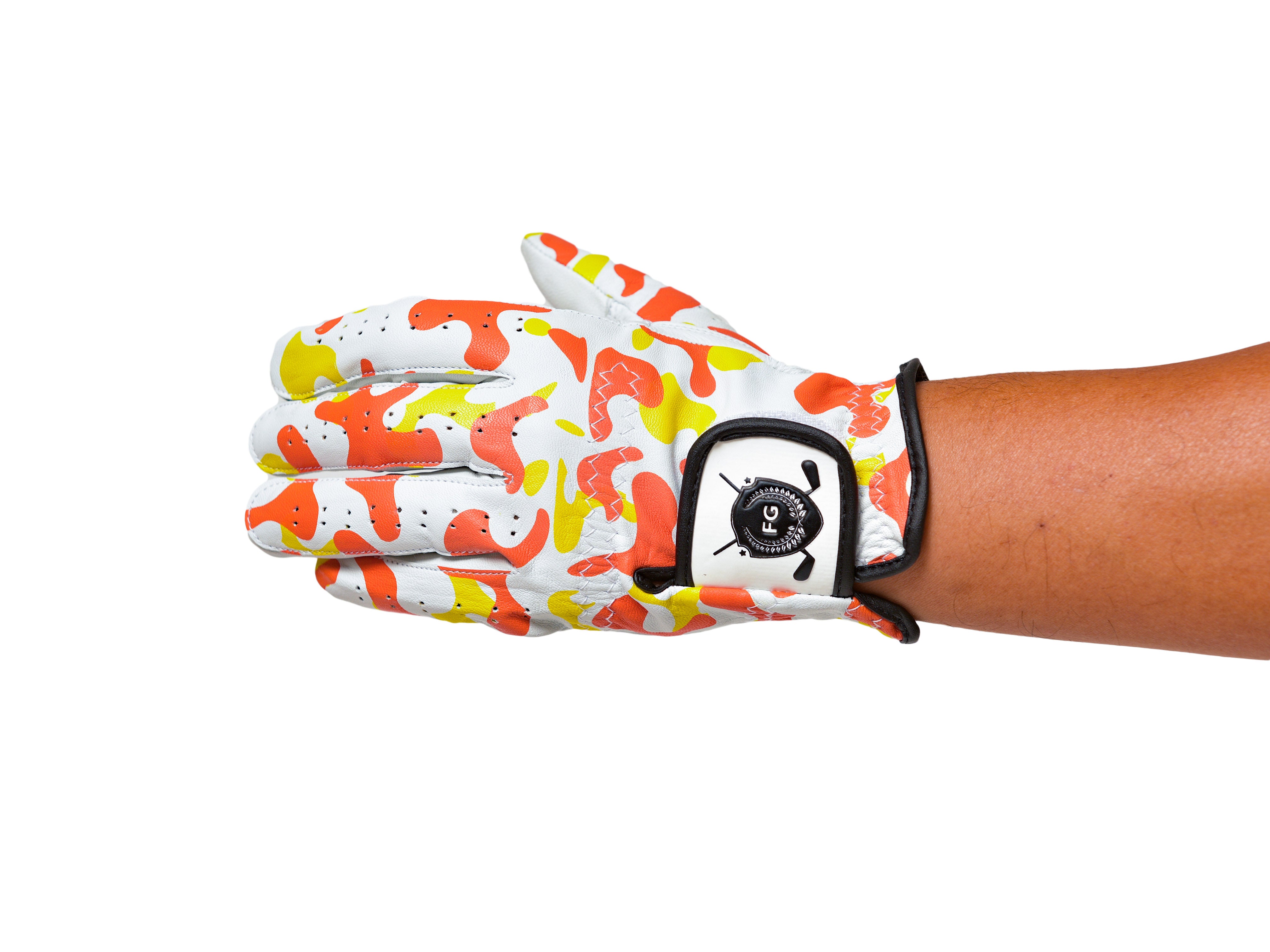 Fresco Golf Glove Orange Camo