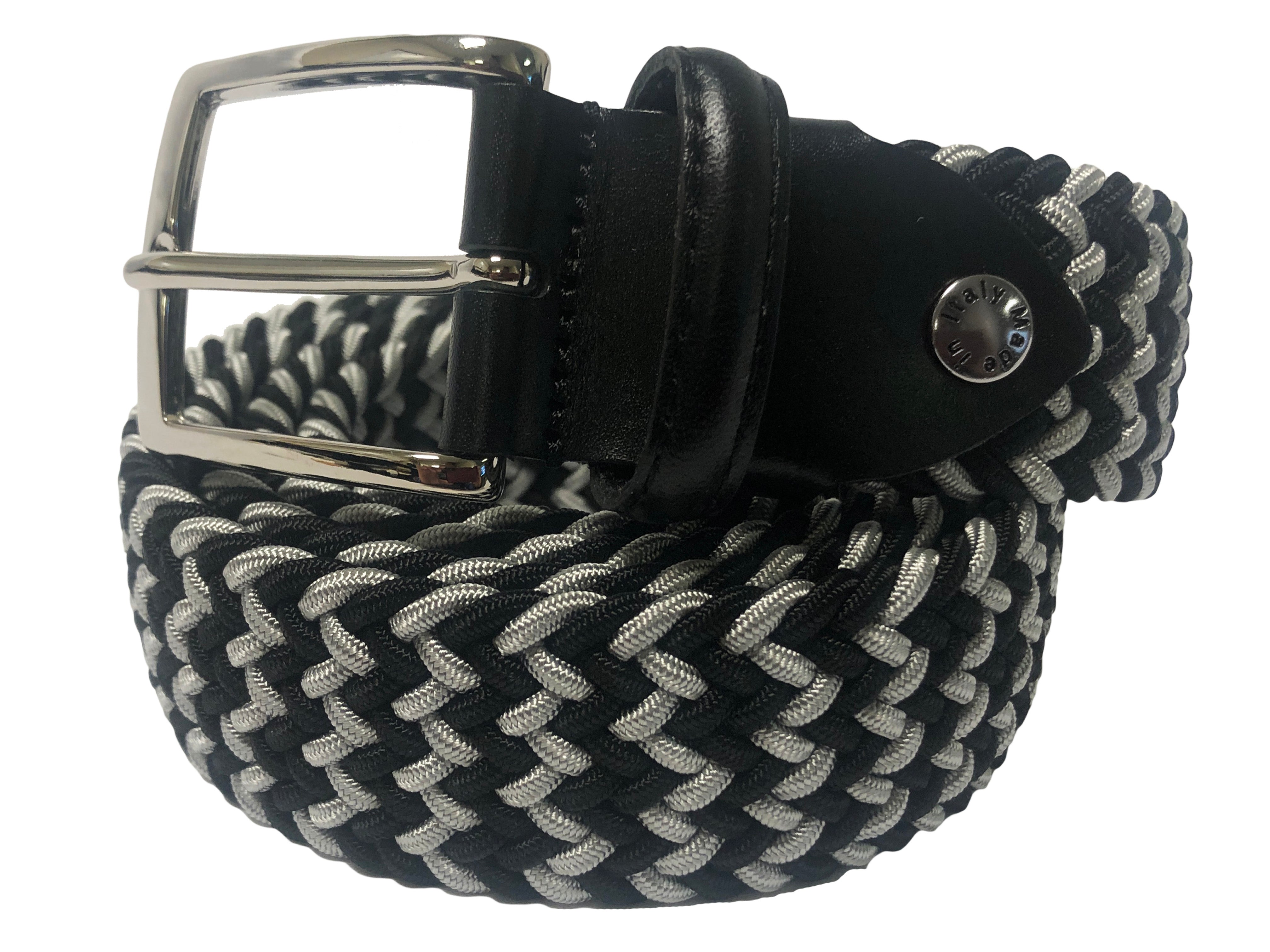 Cotton Stretch Belt Gray/Black