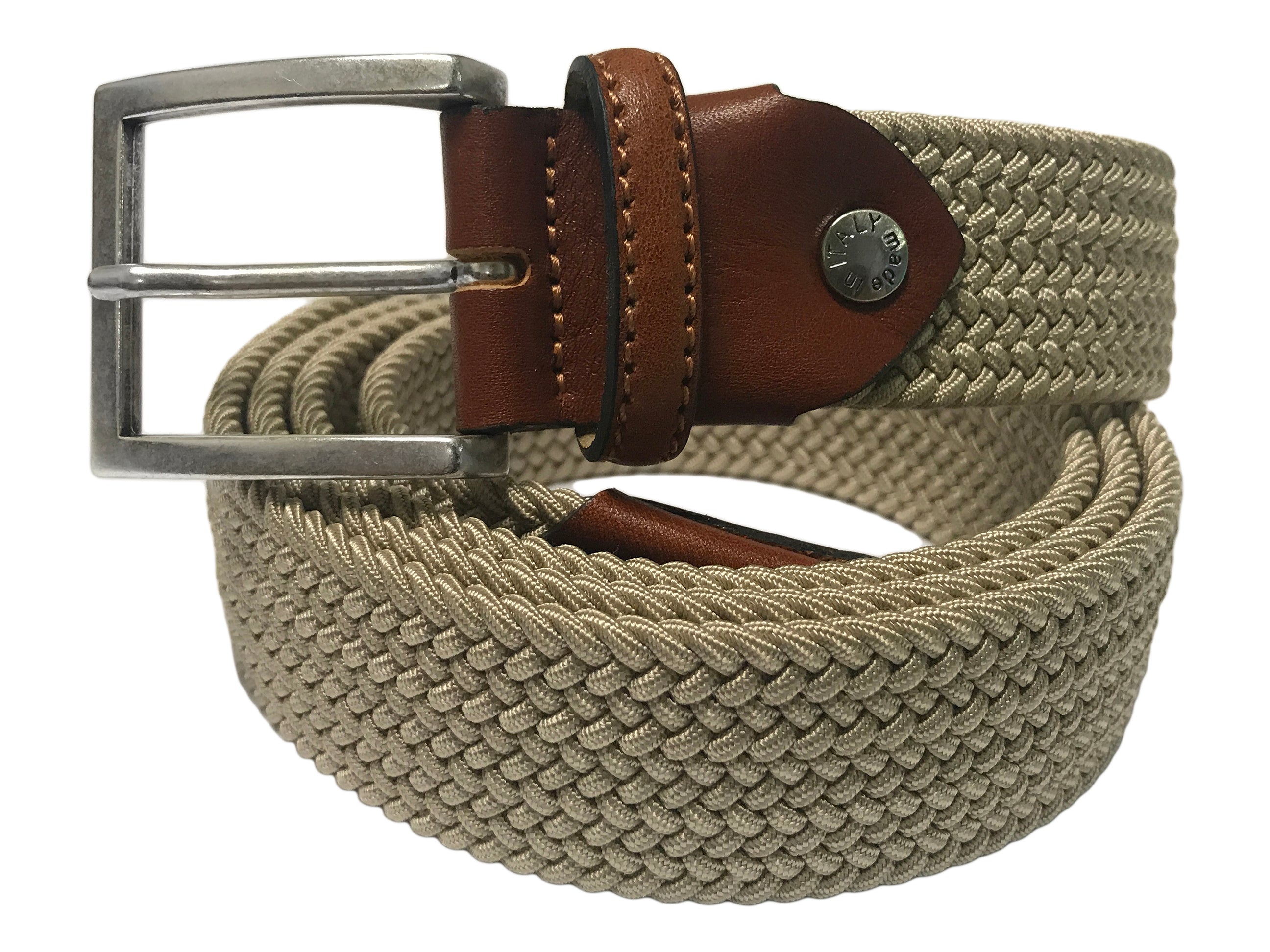 Cotton Stretch Belt Solid Tan