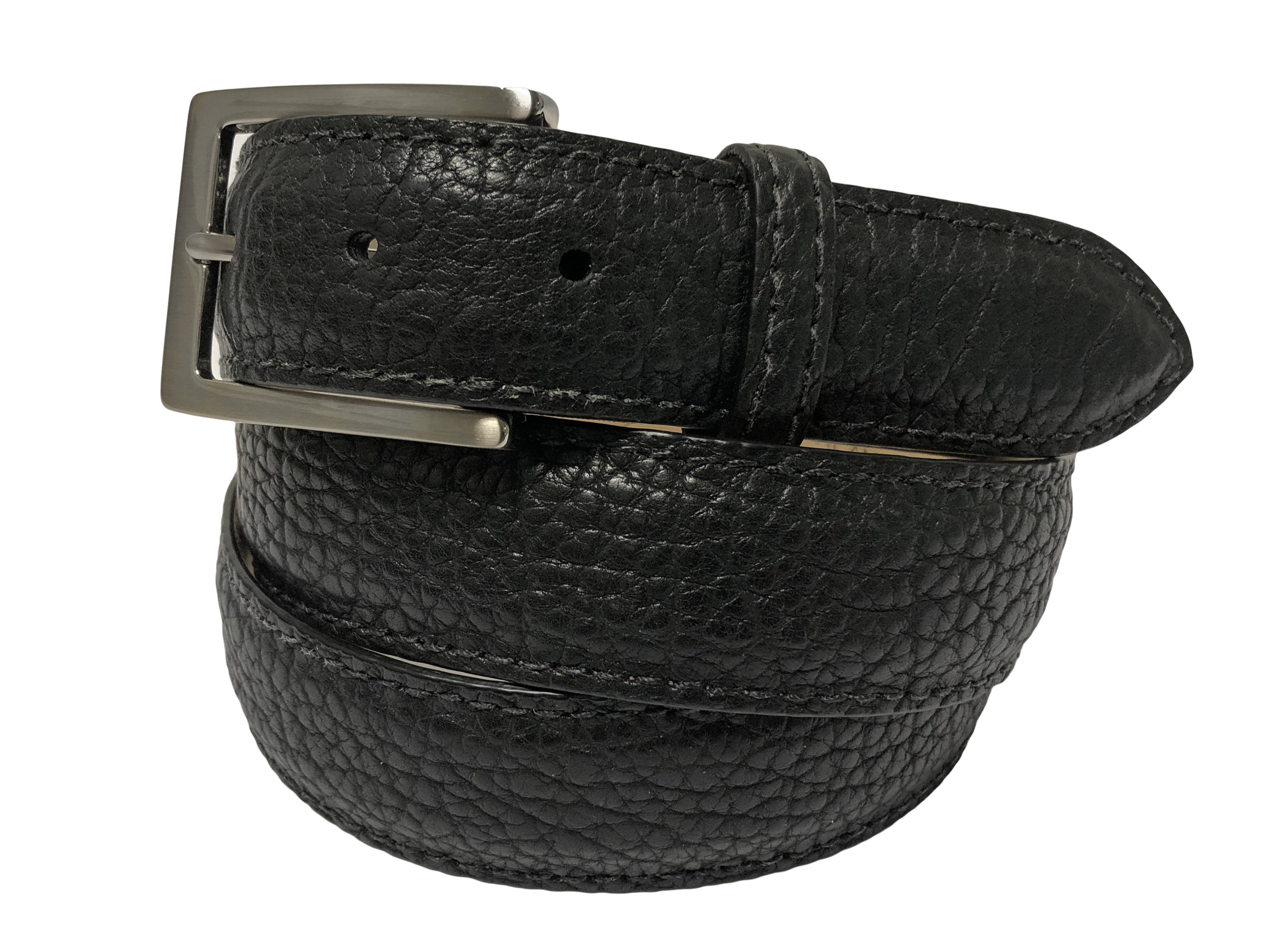 Bison Skin Belt Black Classic