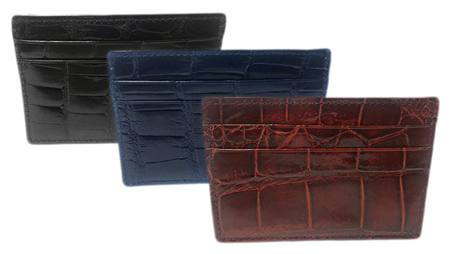American alligator card cases, now available