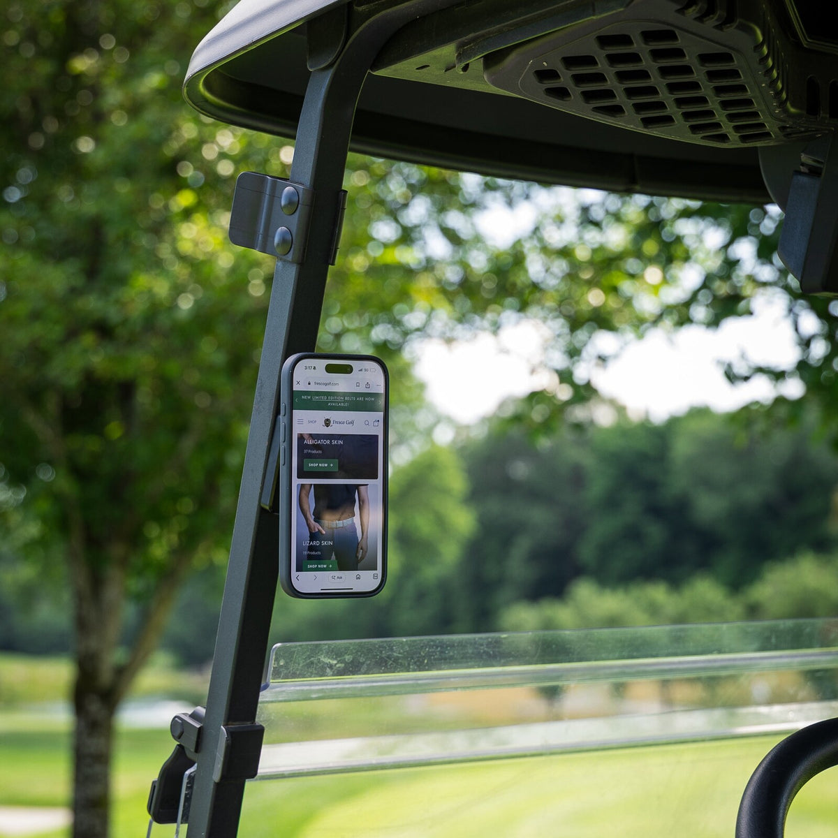 Fresco Golf Magnetic Golf Cart Phone Holders – Set of 2, Unique Golf Accessories for Men