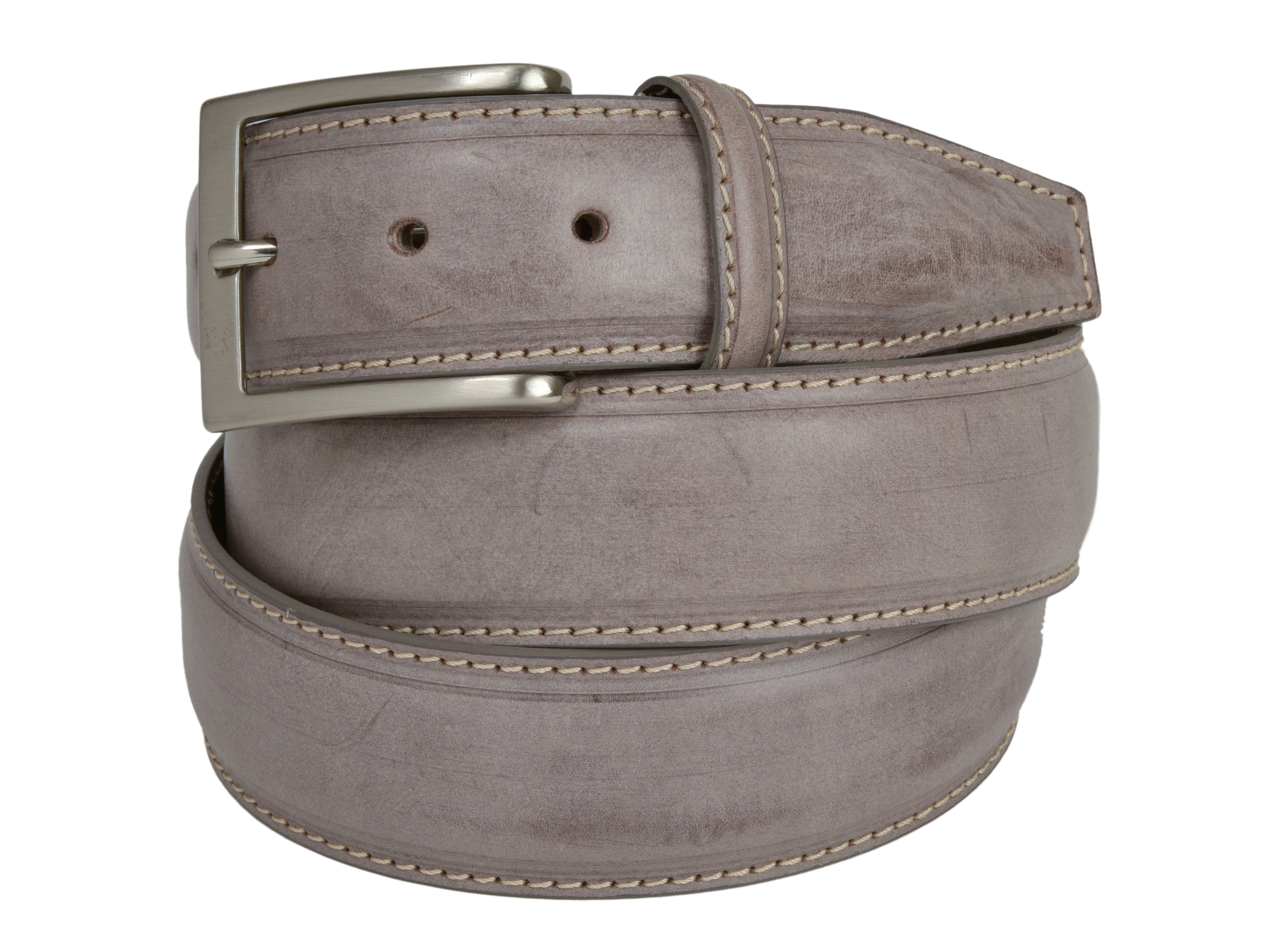Limited Edition Calf Skin Patina Belt Taupe