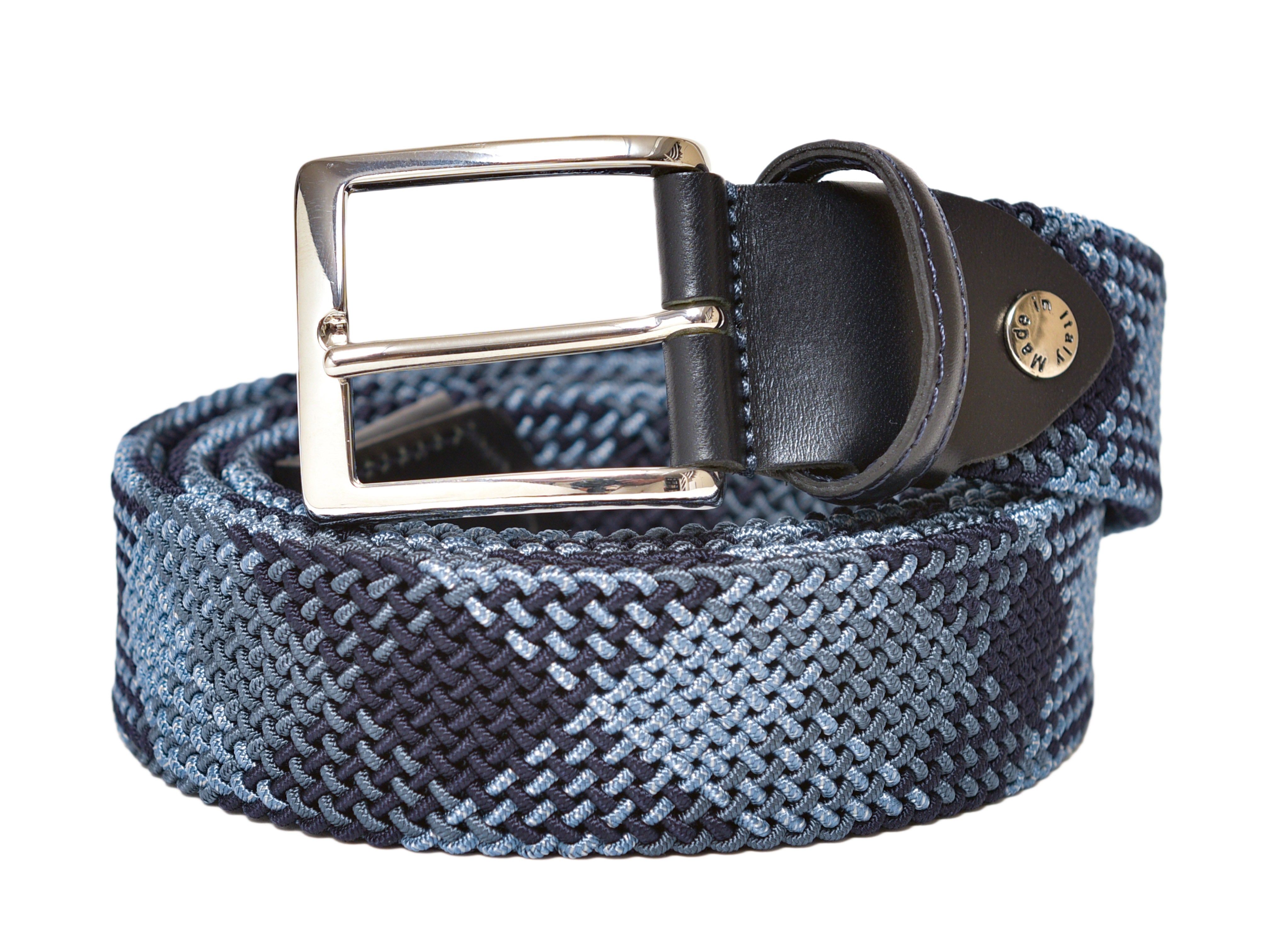 Cotton Stretch Belt Tubular Navy/Blue
