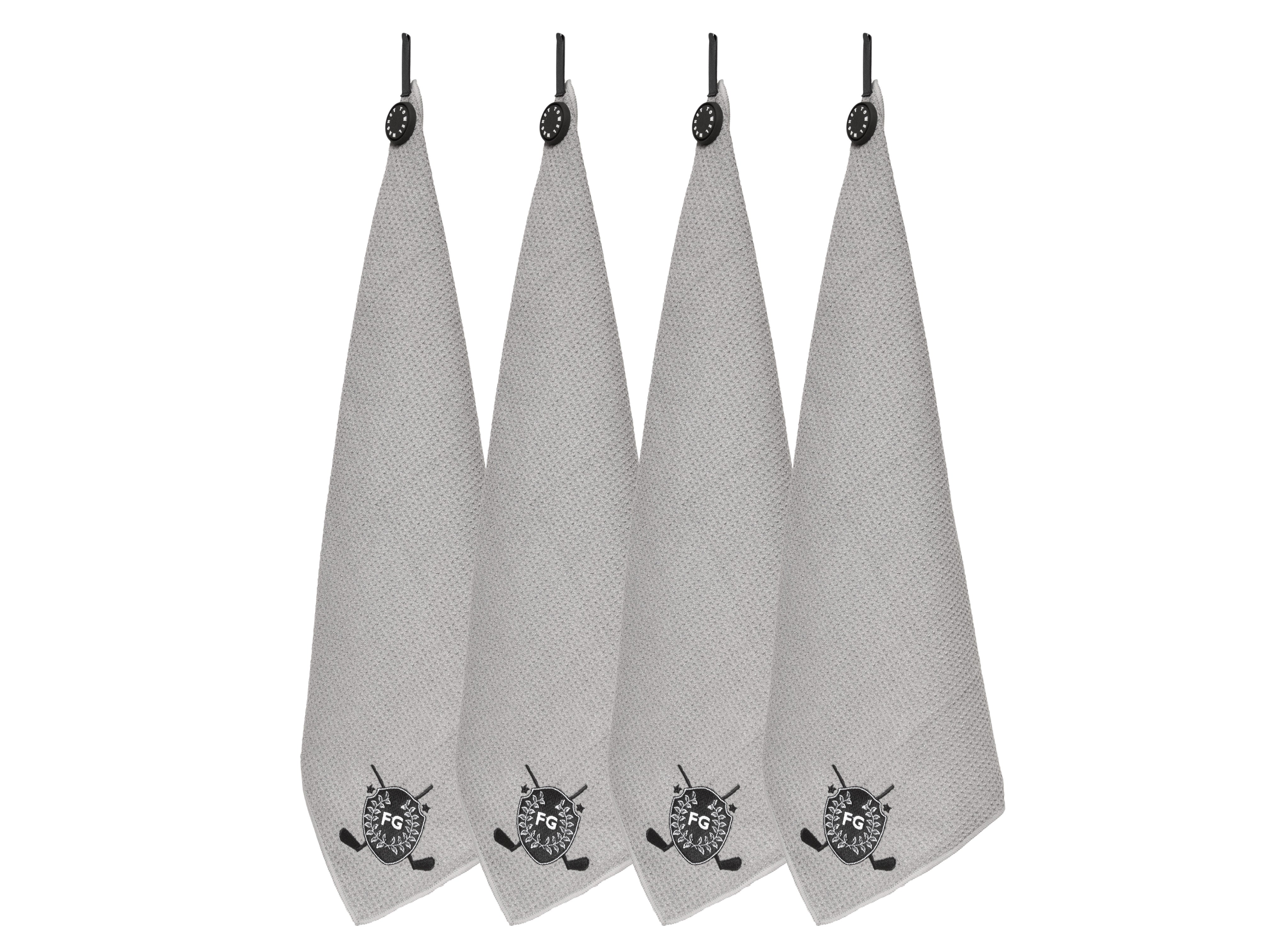 Fresco Golf Magnetic Towel Gray 4-Pack