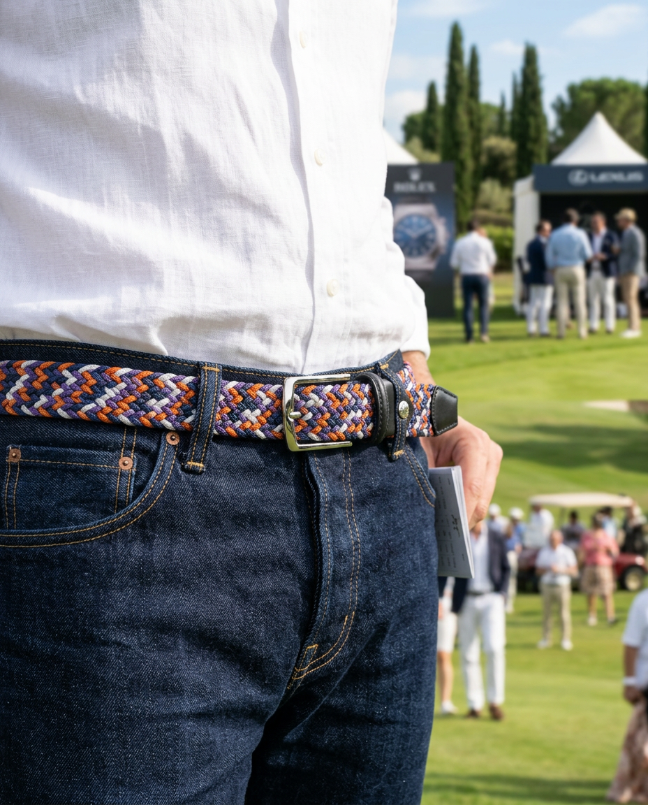 Woven Stretch Belt Beachside