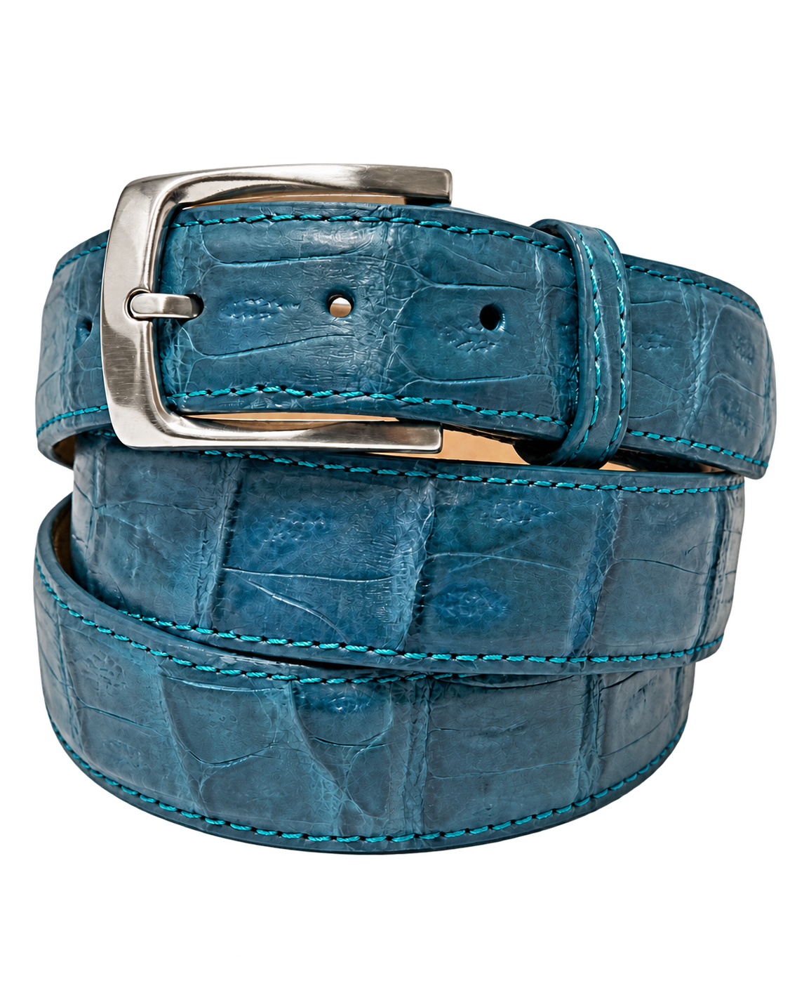Caiman Skin Belt Turquoise Classic