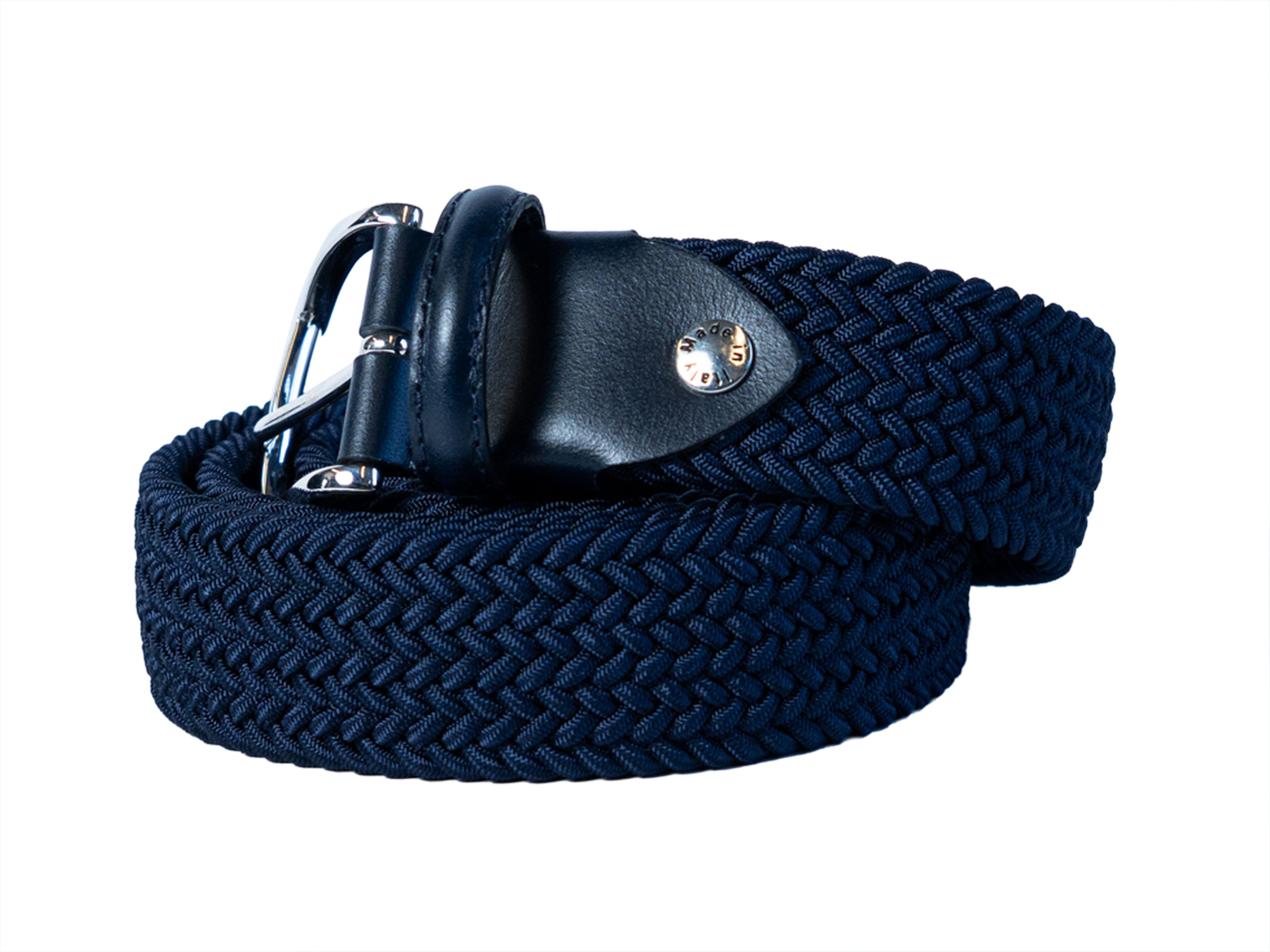 Cotton Stretch Belt Solid Midnight Navy