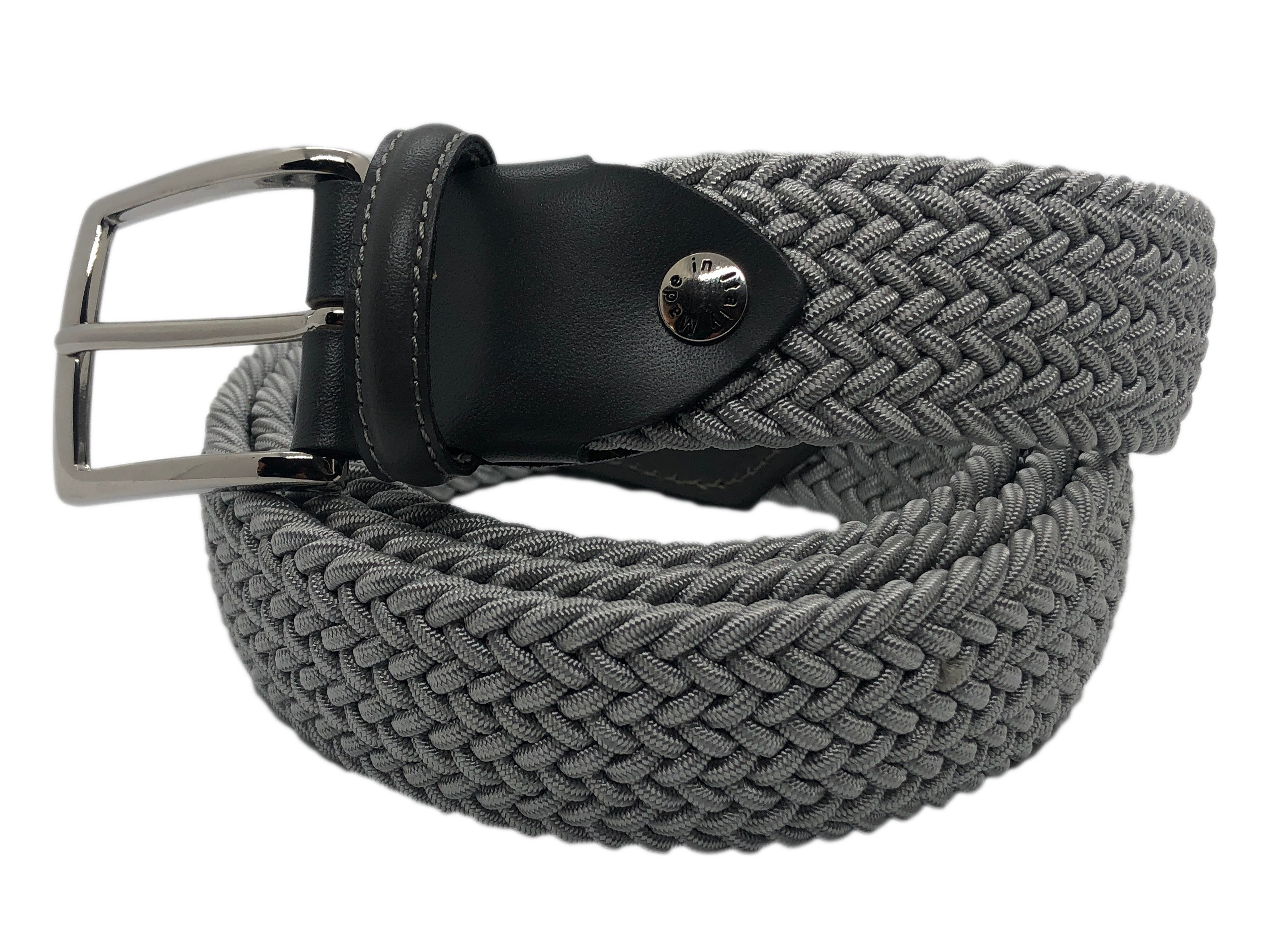 Cotton Stretch Belt Solid Silver - Main Image