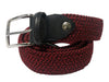Cotton Stretch Belt Two-Tone Light Red/Black