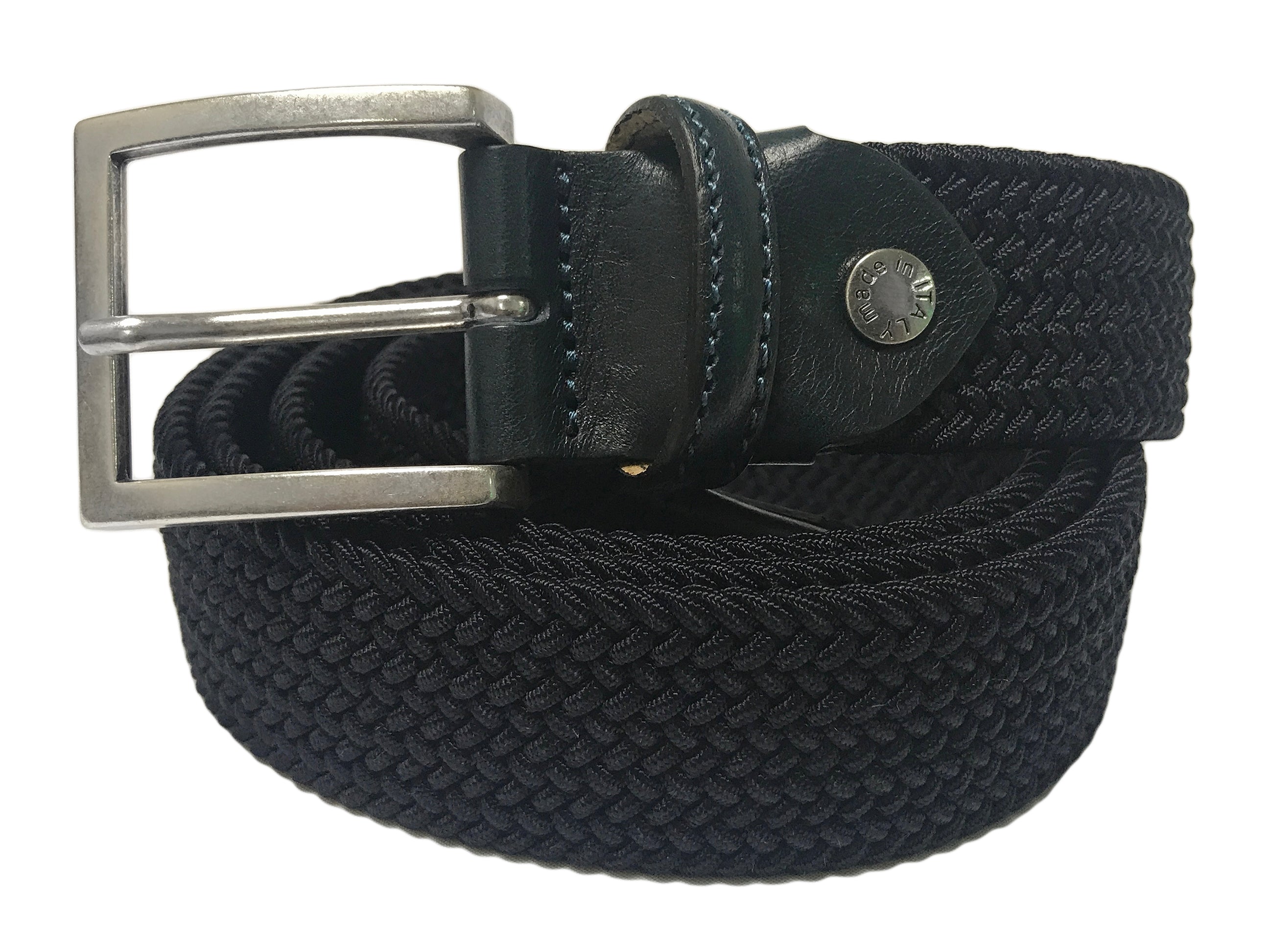 Cotton Stretch Belt Solid Black