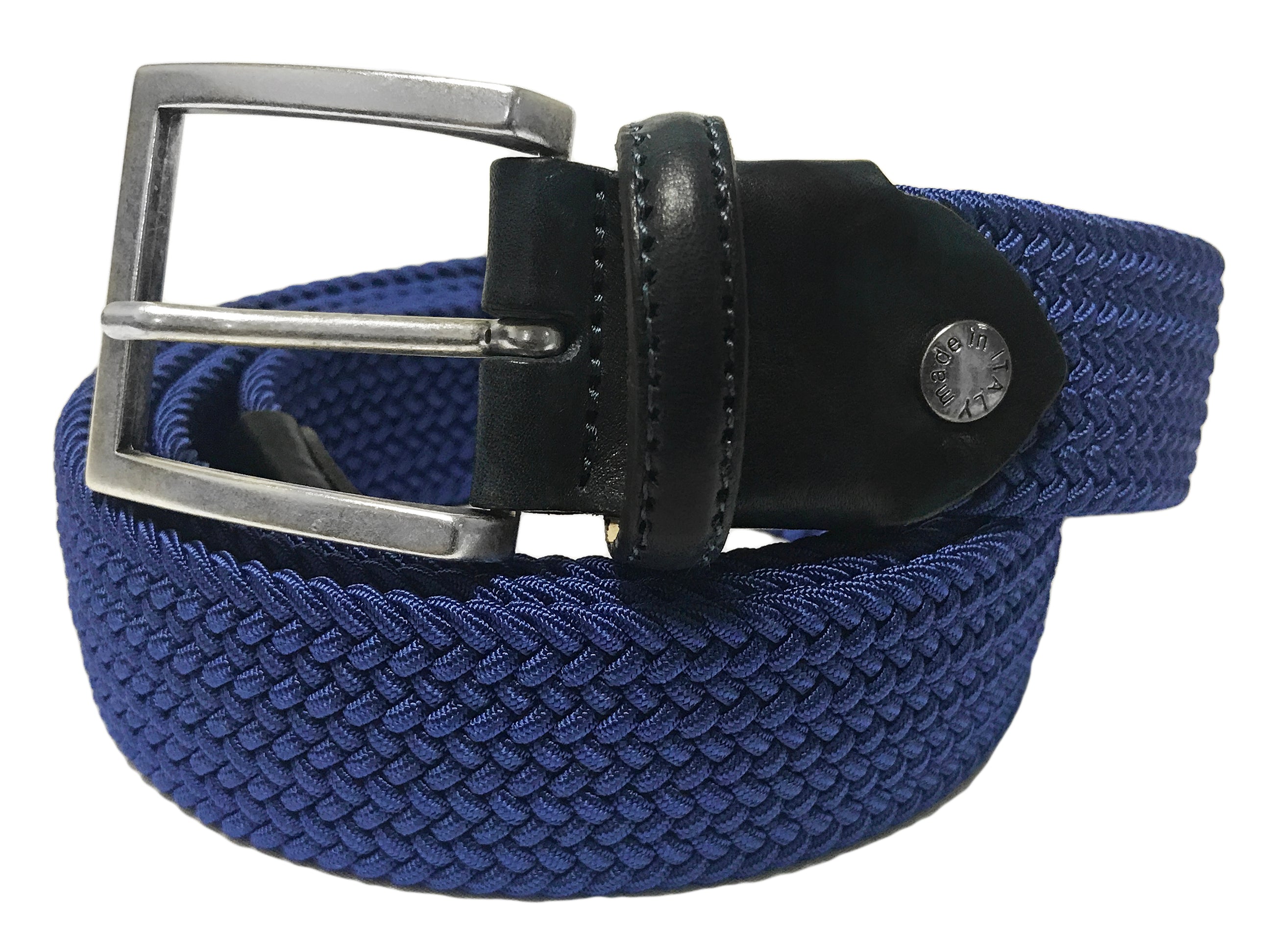 Cotton Stretch Belt Solid Blue