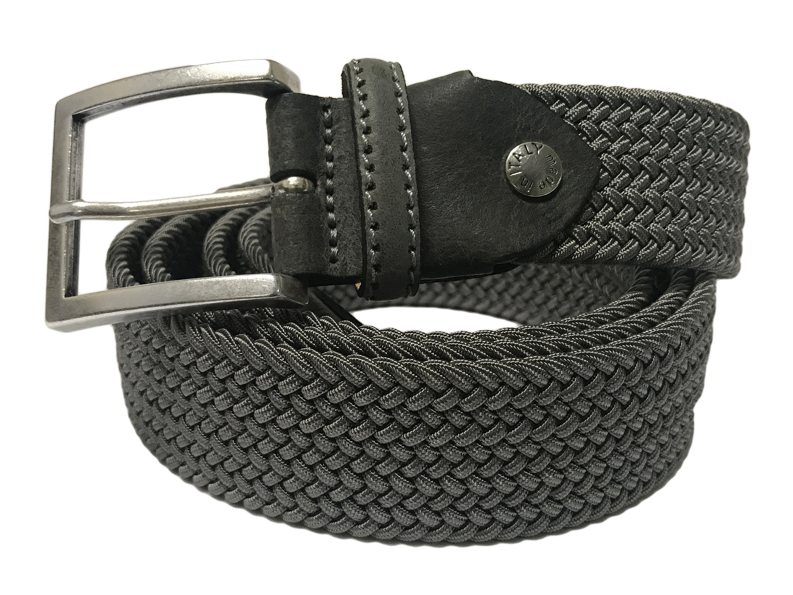 Cotton Stretch Belt Solid Gray