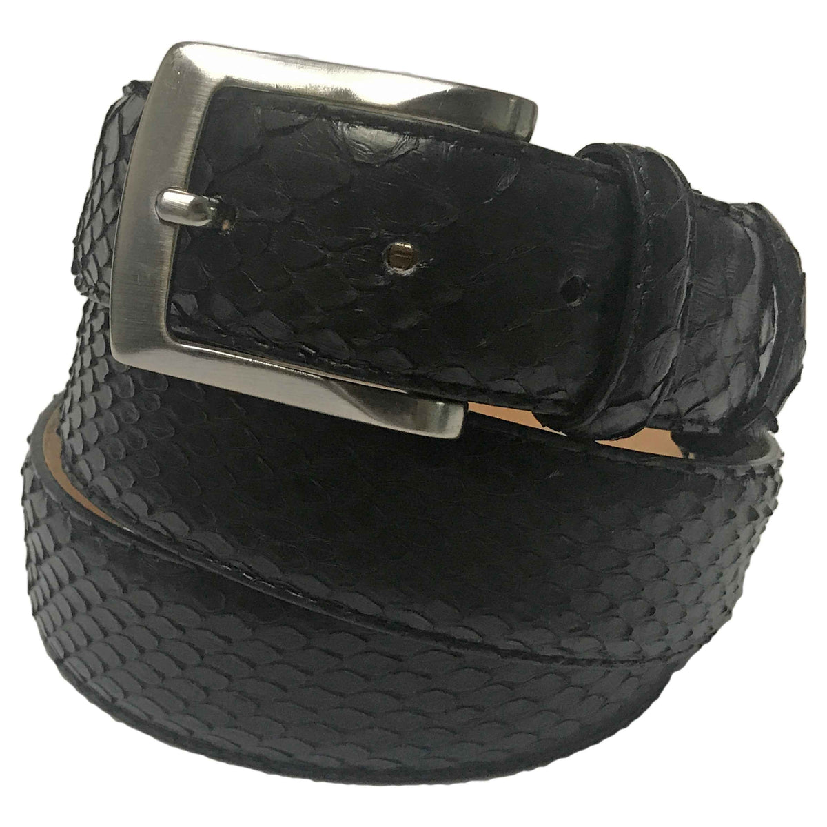 Michael Kors Black Snakeskin Leather Slim Trouser Belt Cody James Men main image 2