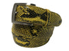 Python Skin Belt Yellow/Black