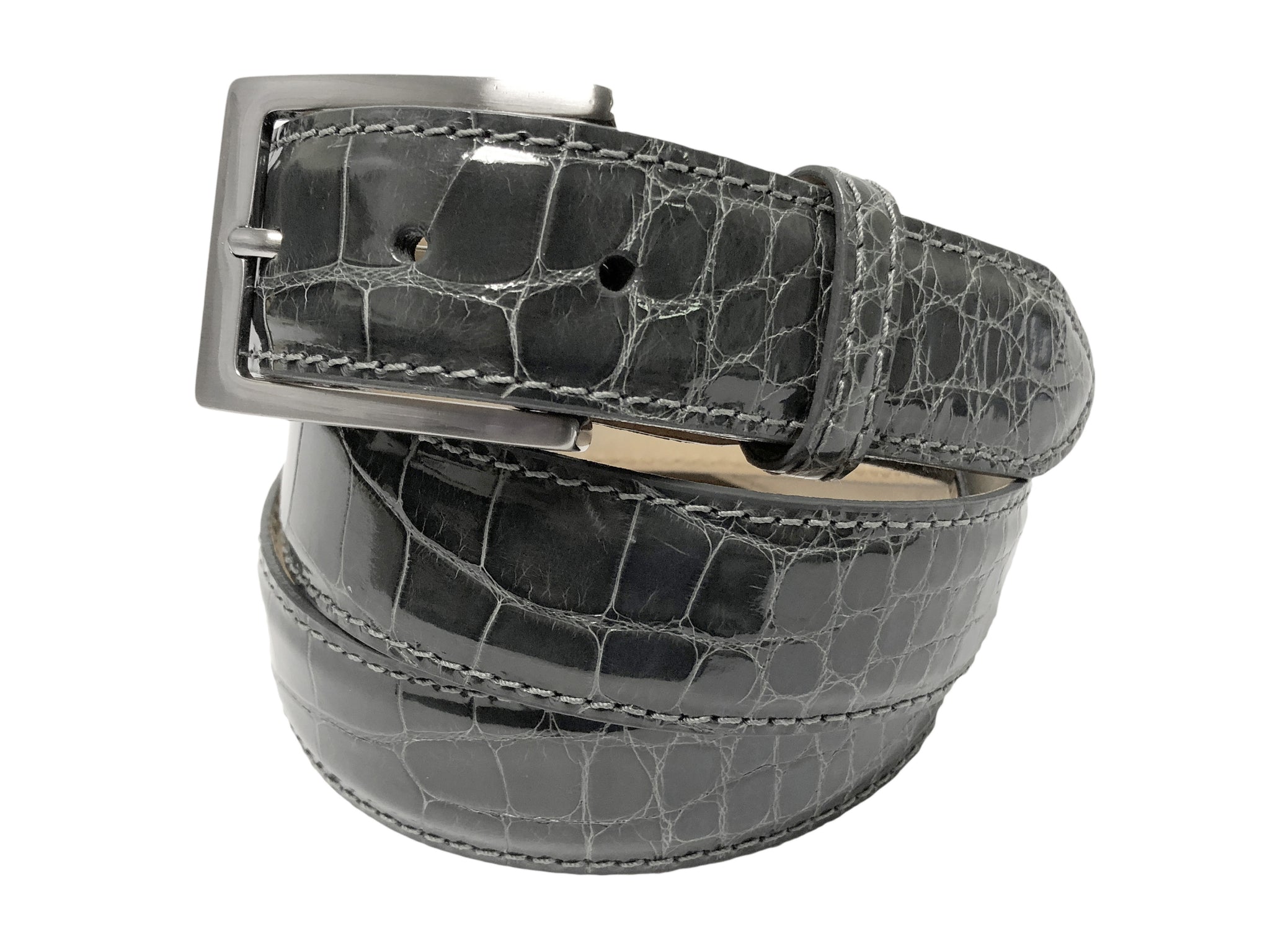 Glossy Alligator Belts Fresco Golf