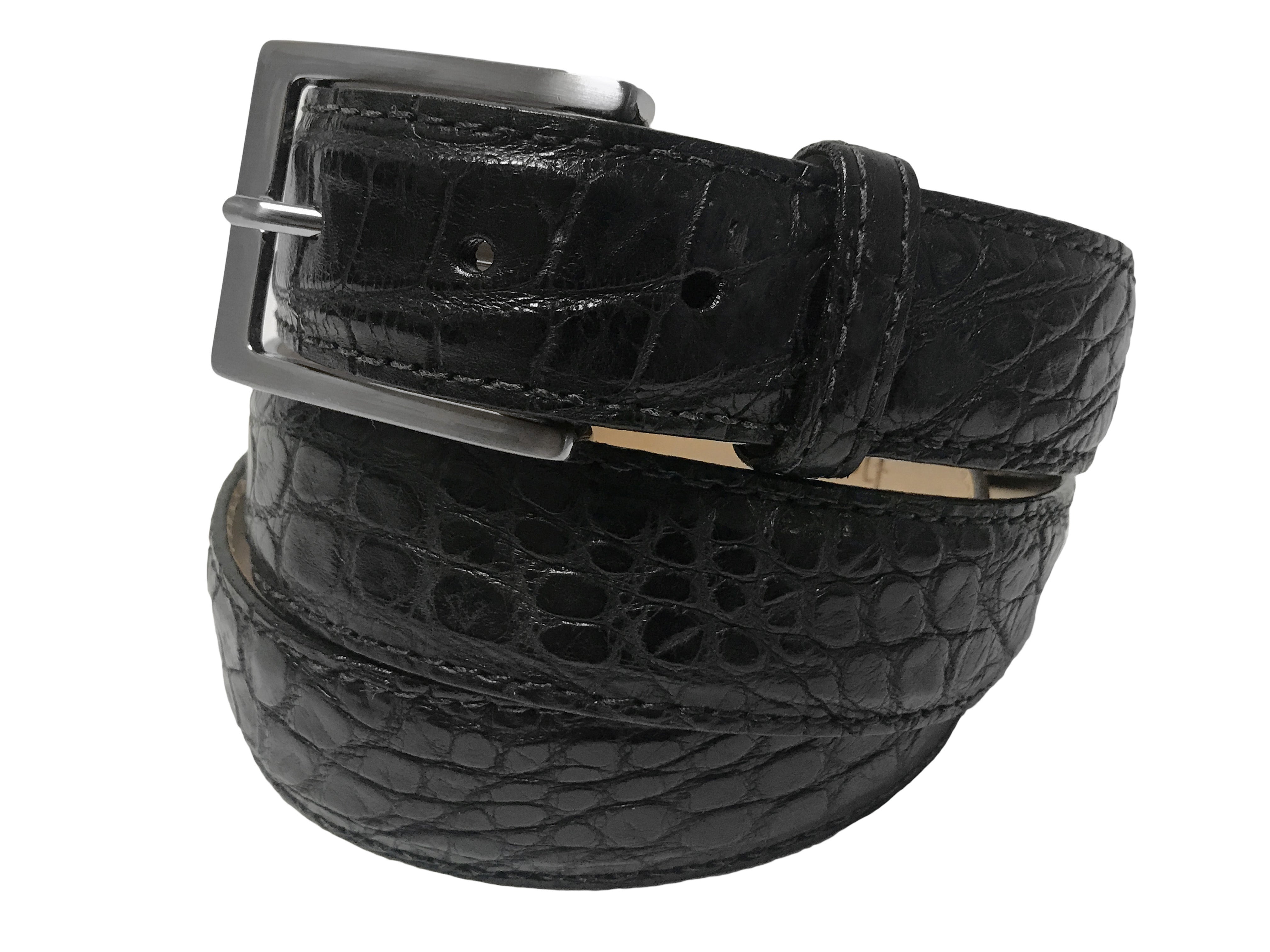 Alligator skin outlet belt