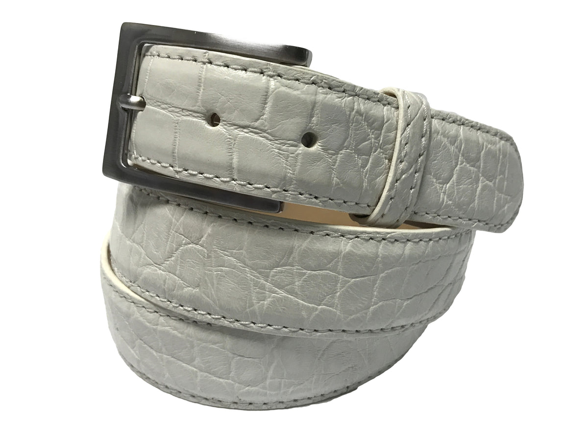 mens alligator golf belt
