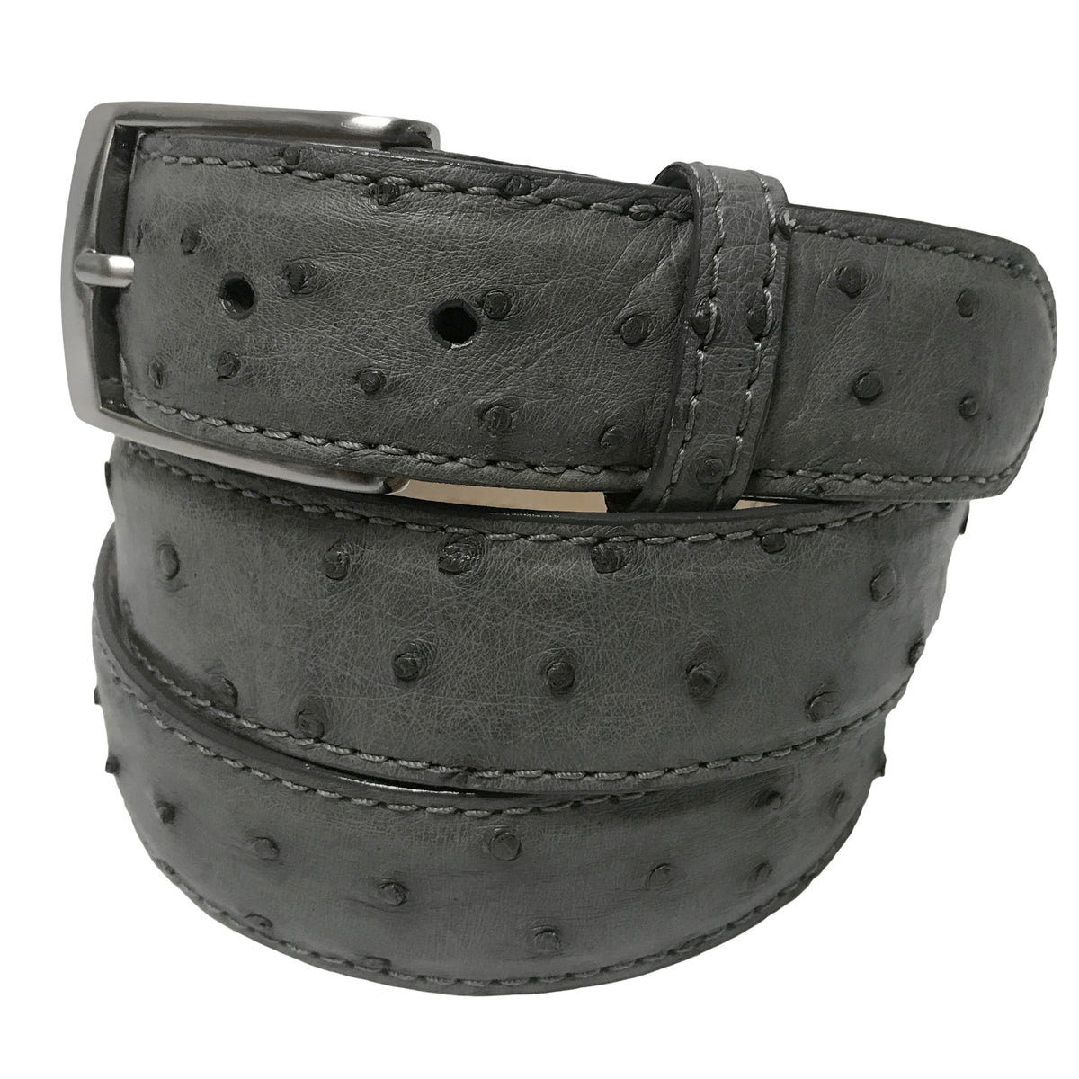 Gianfranco Ferre Women\'s Ostrich Skin Leather Belt Sz US 32 IT 80 New_Cognac_Ostrich.png?v=  main image 4