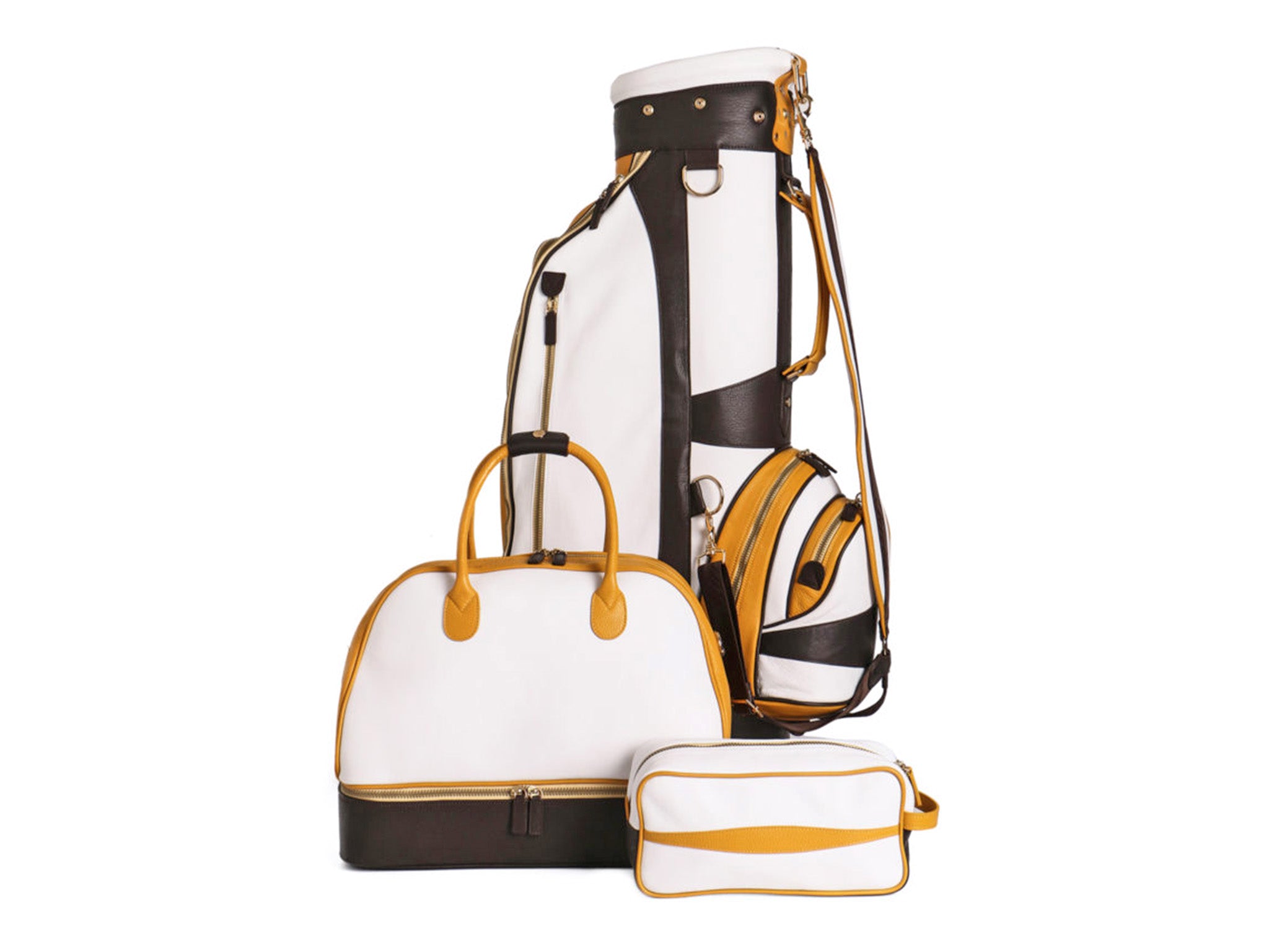 Atletico Limited Edition Golf Set White/Yellow/Brown